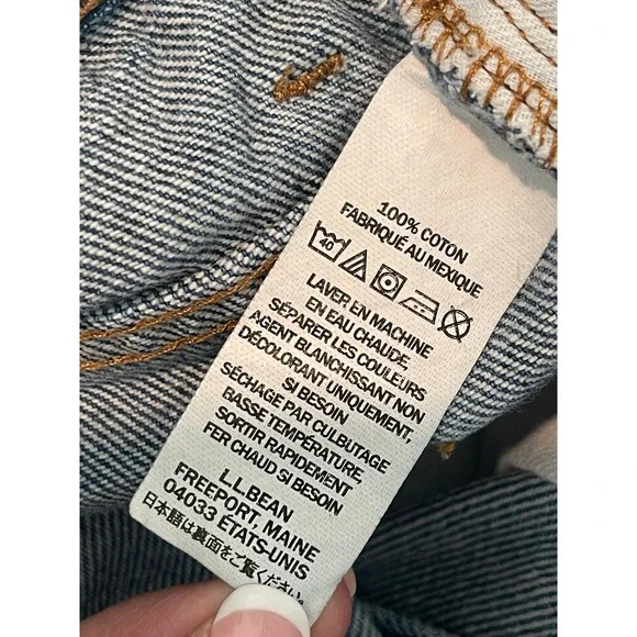 00552 - LLBean Mens Relaxed Fit‎ Jeans Classic Blue Denim Size 38x32 100% cotton - Picture 9 of 11